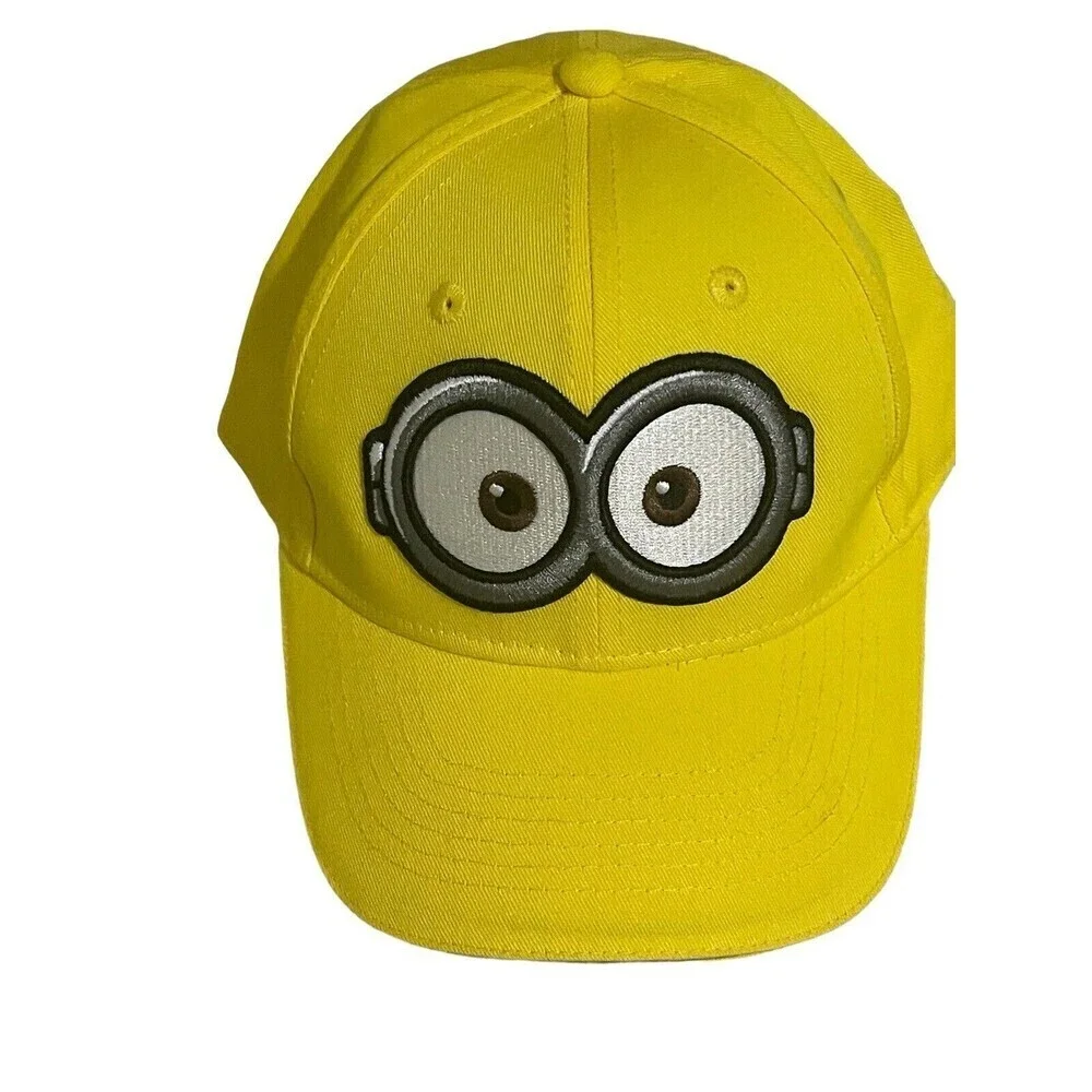 Minions Goggles Adjustable Youth Baseball Cap Yellow